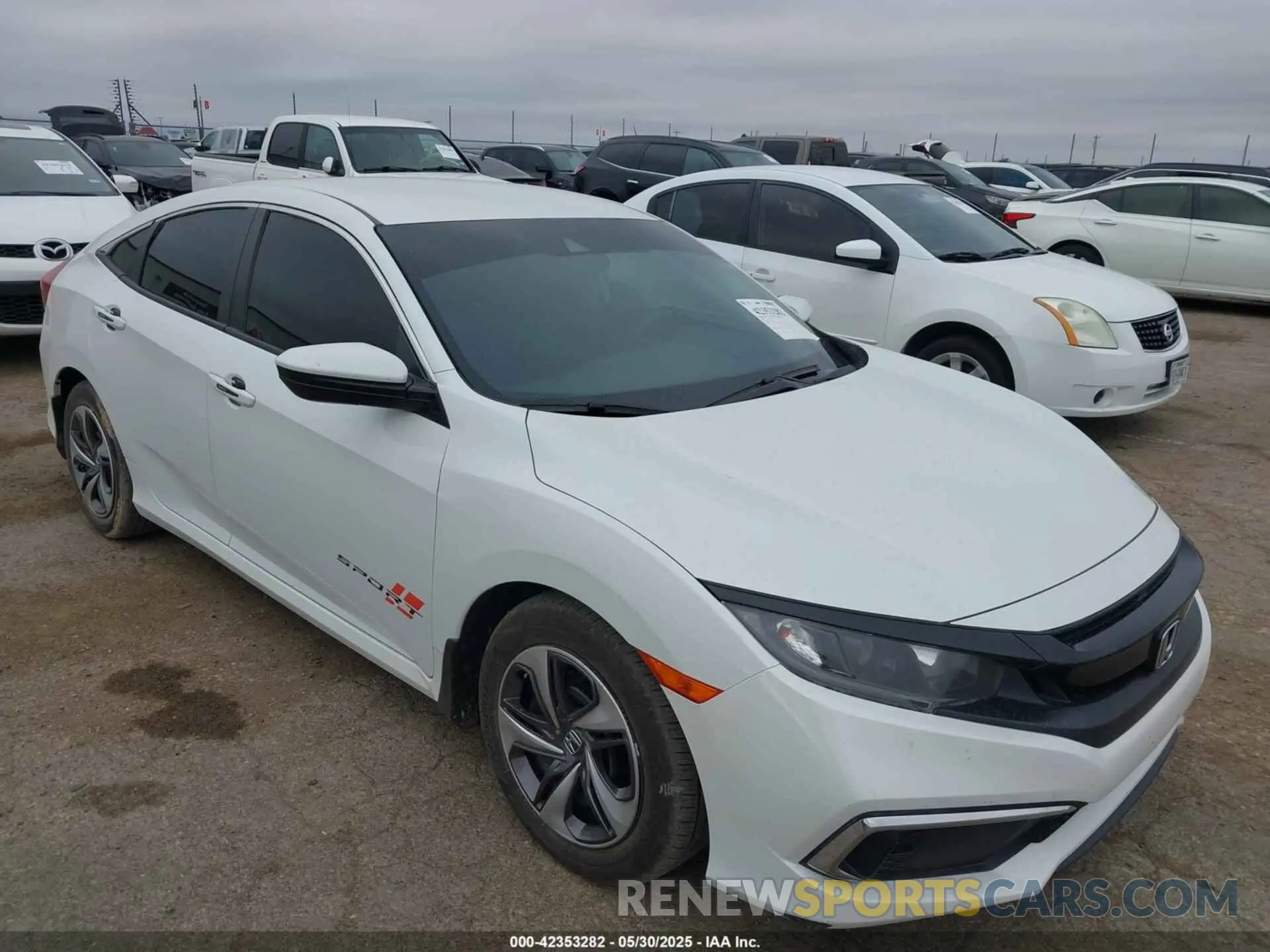 1 fotografías del automóvil dañado 19XFC2F66LE011699 HONDA CIVIC 2020