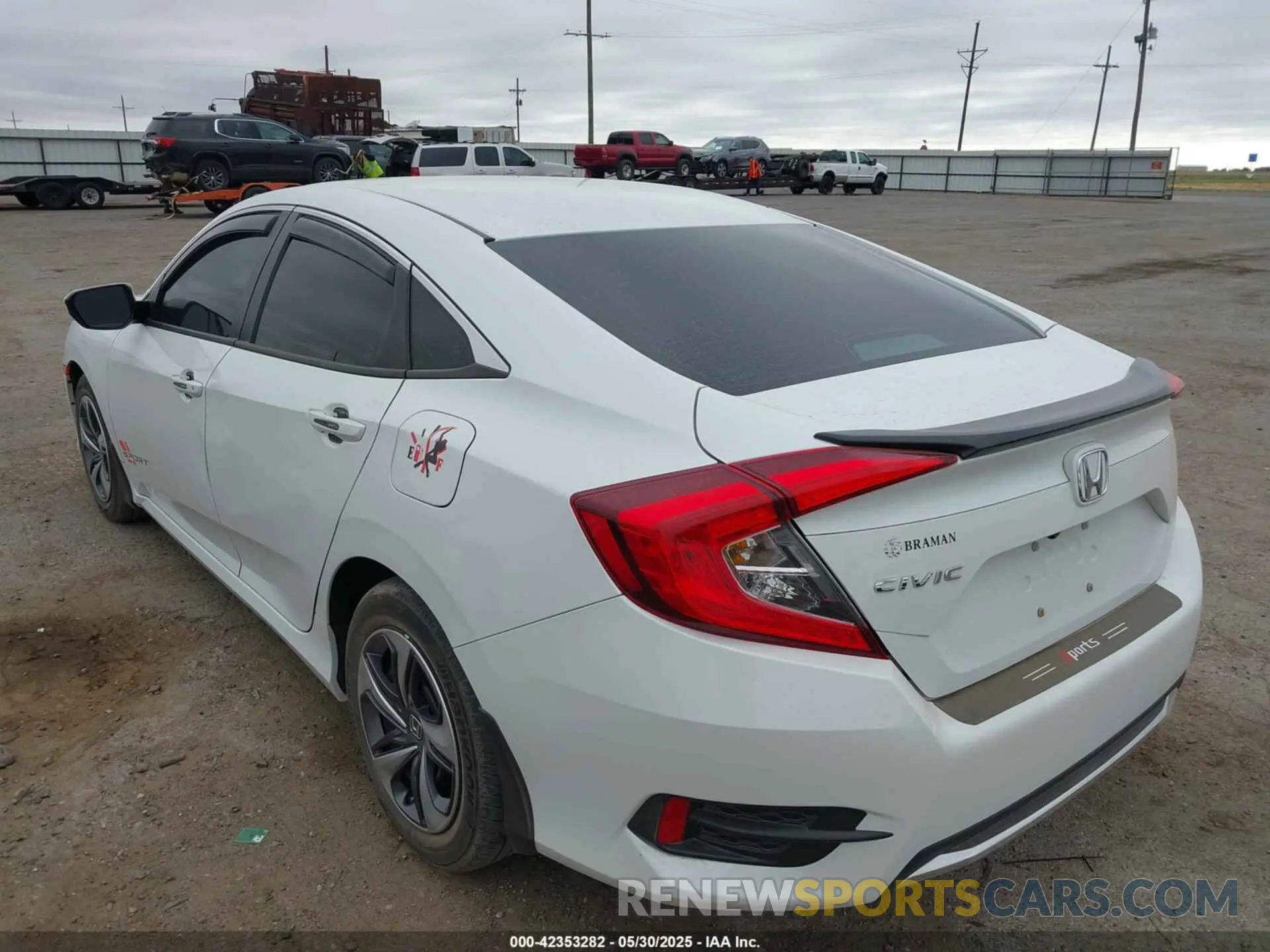 3 fotografías del automóvil dañado 19XFC2F66LE011699 HONDA CIVIC 2020