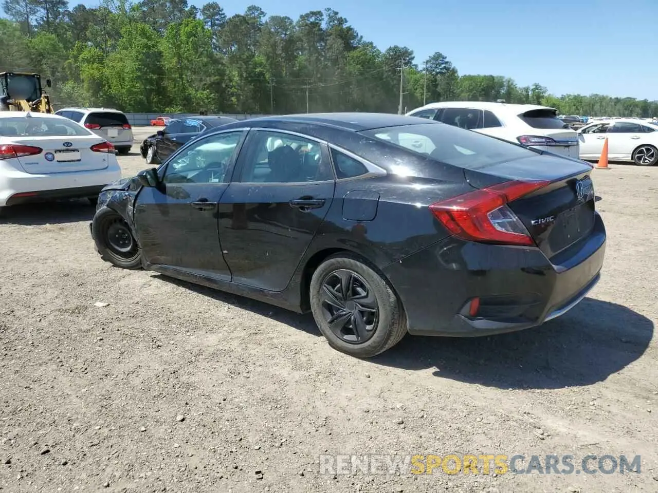 2 fotografías del automóvil dañado 19XFC2F66LE012111 HONDA CIVIC 2020