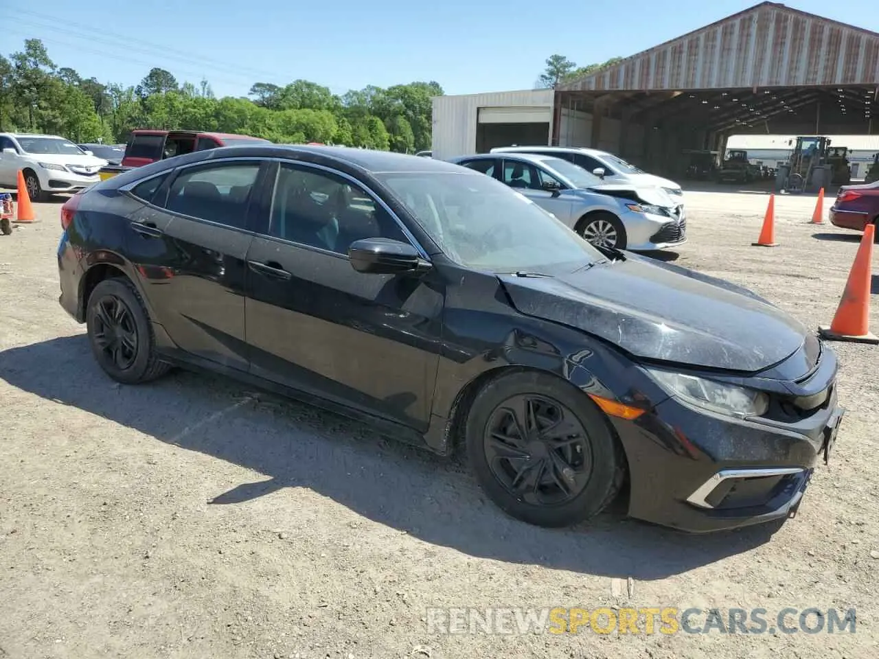4 fotografías del automóvil dañado 19XFC2F66LE012111 HONDA CIVIC 2020