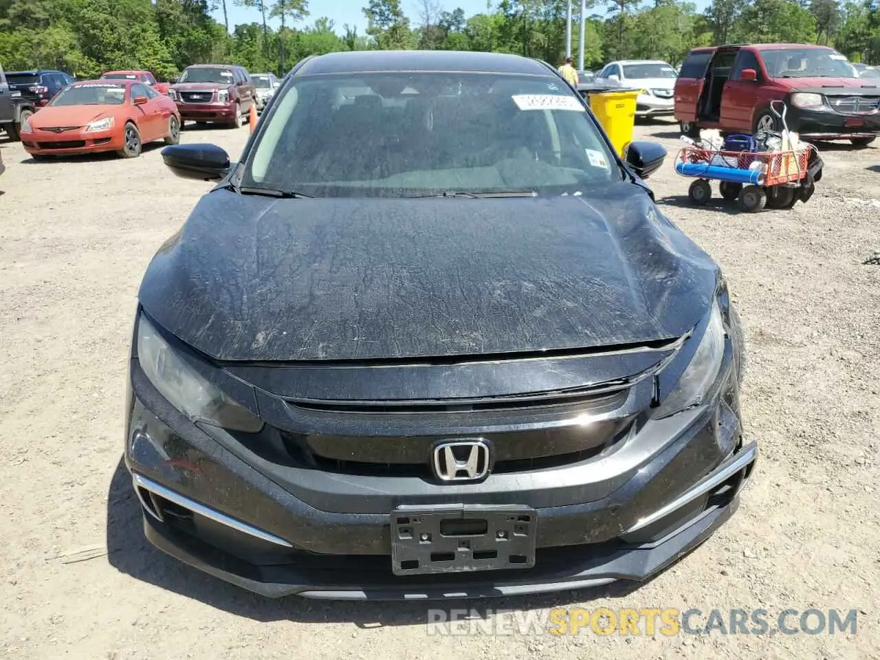 5 fotografías del automóvil dañado 19XFC2F66LE012111 HONDA CIVIC 2020