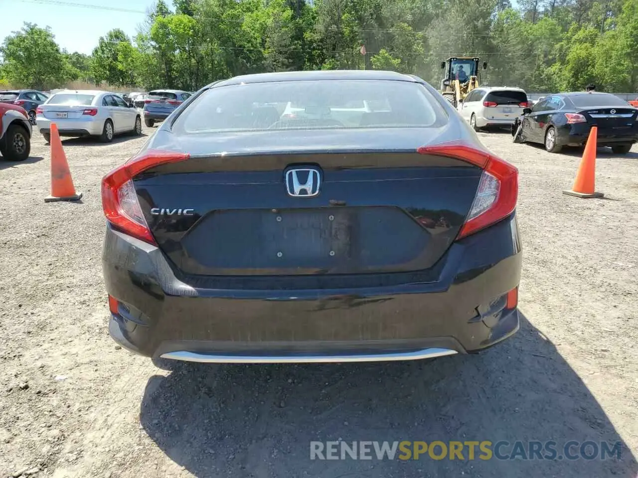 6 fotografías del automóvil dañado 19XFC2F66LE012111 HONDA CIVIC 2020