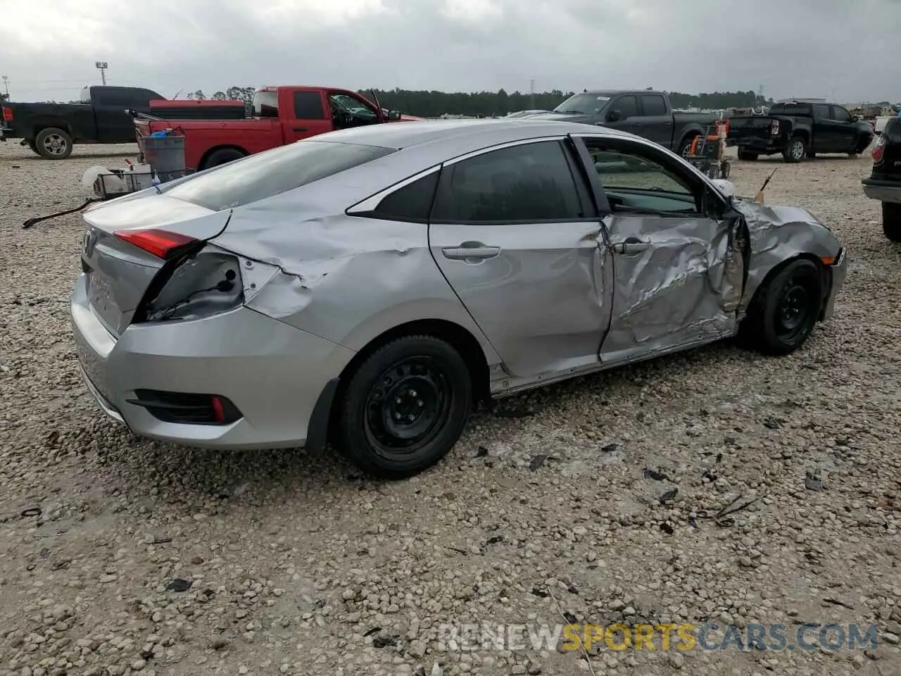 3 fotografías del automóvil dañado 19XFC2F66LE012867 HONDA CIVIC 2020