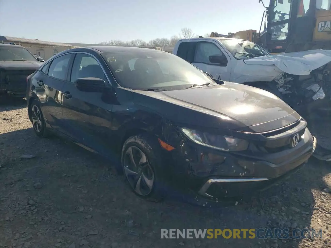 4 fotografías del automóvil dañado 19XFC2F66LE016868 HONDA CIVIC 2020