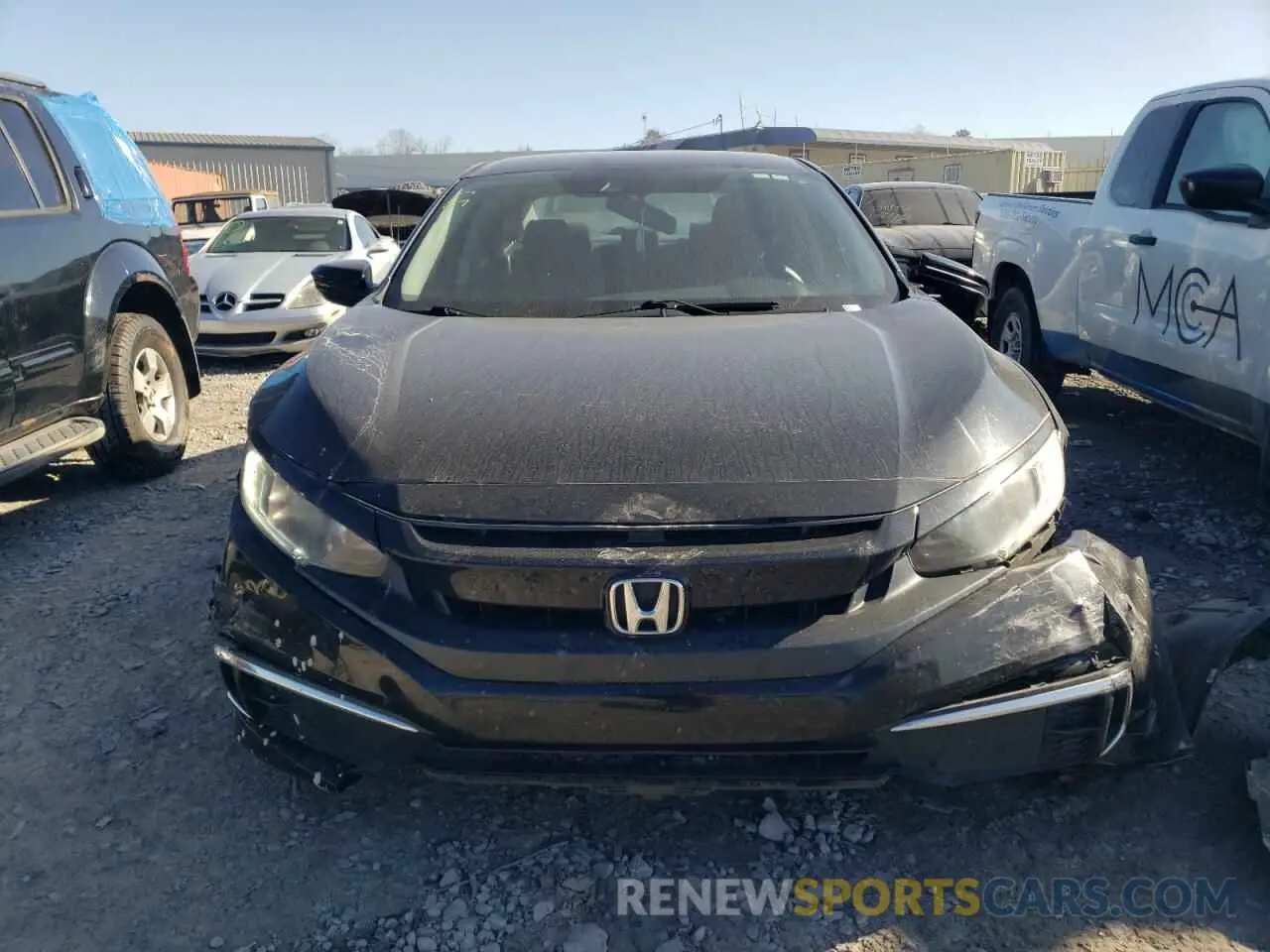 5 fotografías del automóvil dañado 19XFC2F66LE016868 HONDA CIVIC 2020