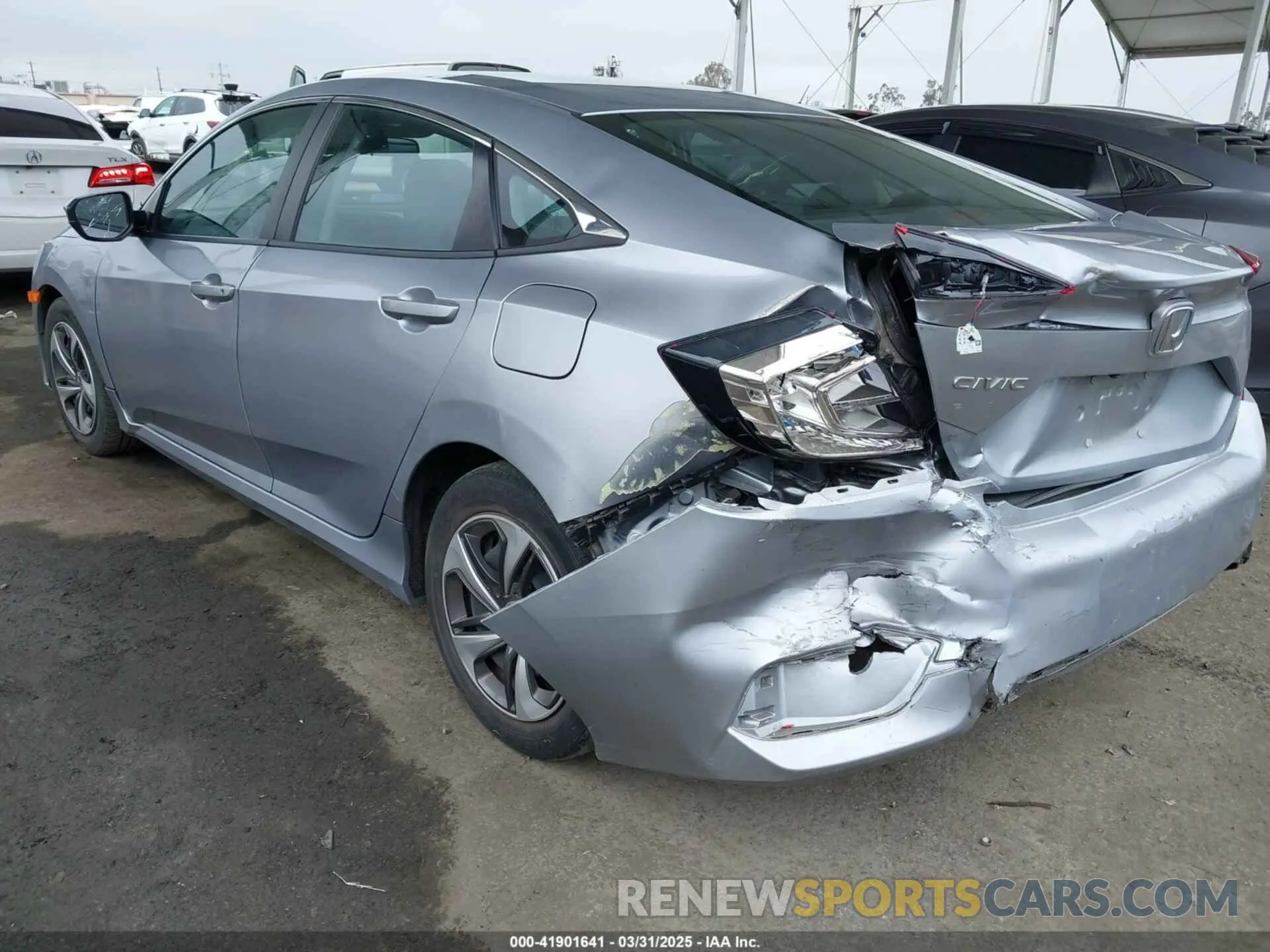 3 fotografías del automóvil dañado 19XFC2F66LE203429 HONDA CIVIC 2020