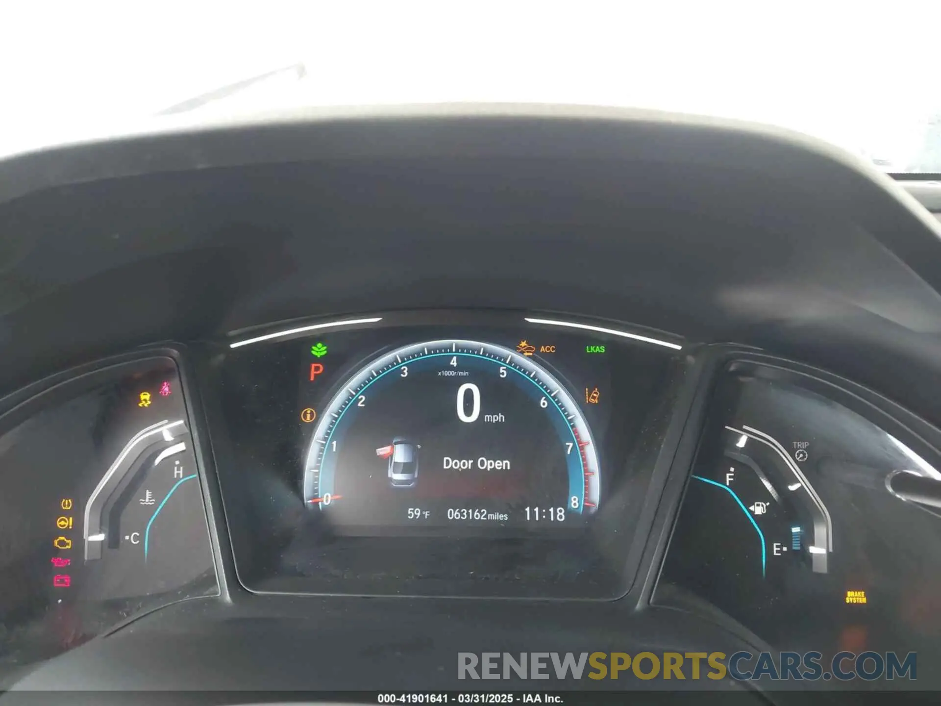 7 fotografías del automóvil dañado 19XFC2F66LE203429 HONDA CIVIC 2020