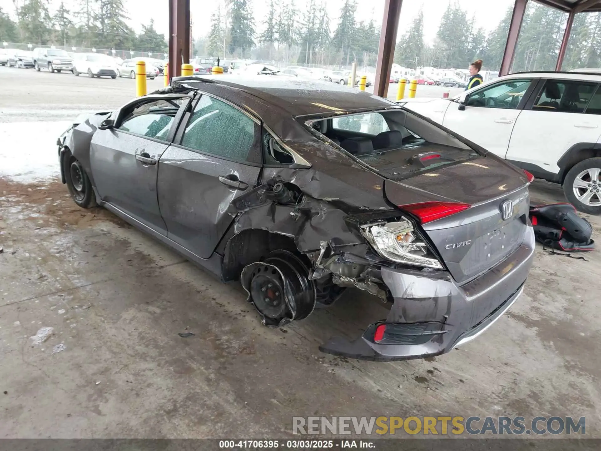 3 fotografías del automóvil dañado 19XFC2F66LE209599 HONDA CIVIC 2020