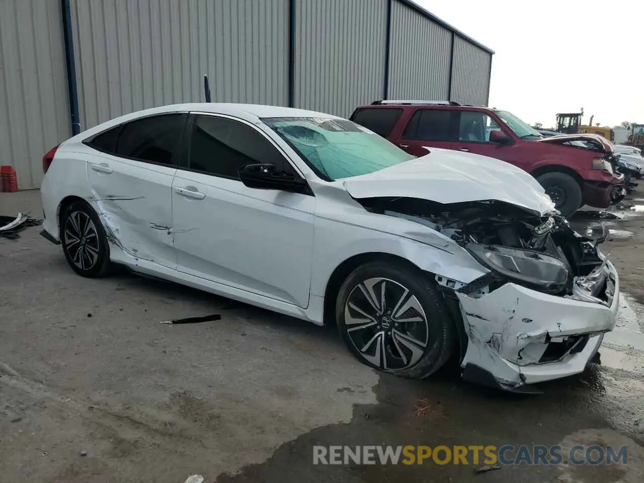 4 fotografías del automóvil dañado 19XFC2F68LE004530 HONDA CIVIC 2020