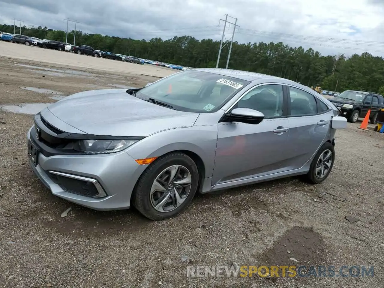 1 fotografías del automóvil dañado 19XFC2F68LE015060 HONDA CIVIC 2020