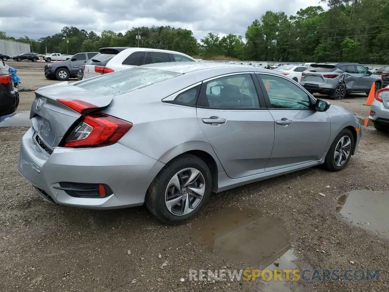 3 fotografías del automóvil dañado 19XFC2F68LE015060 HONDA CIVIC 2020