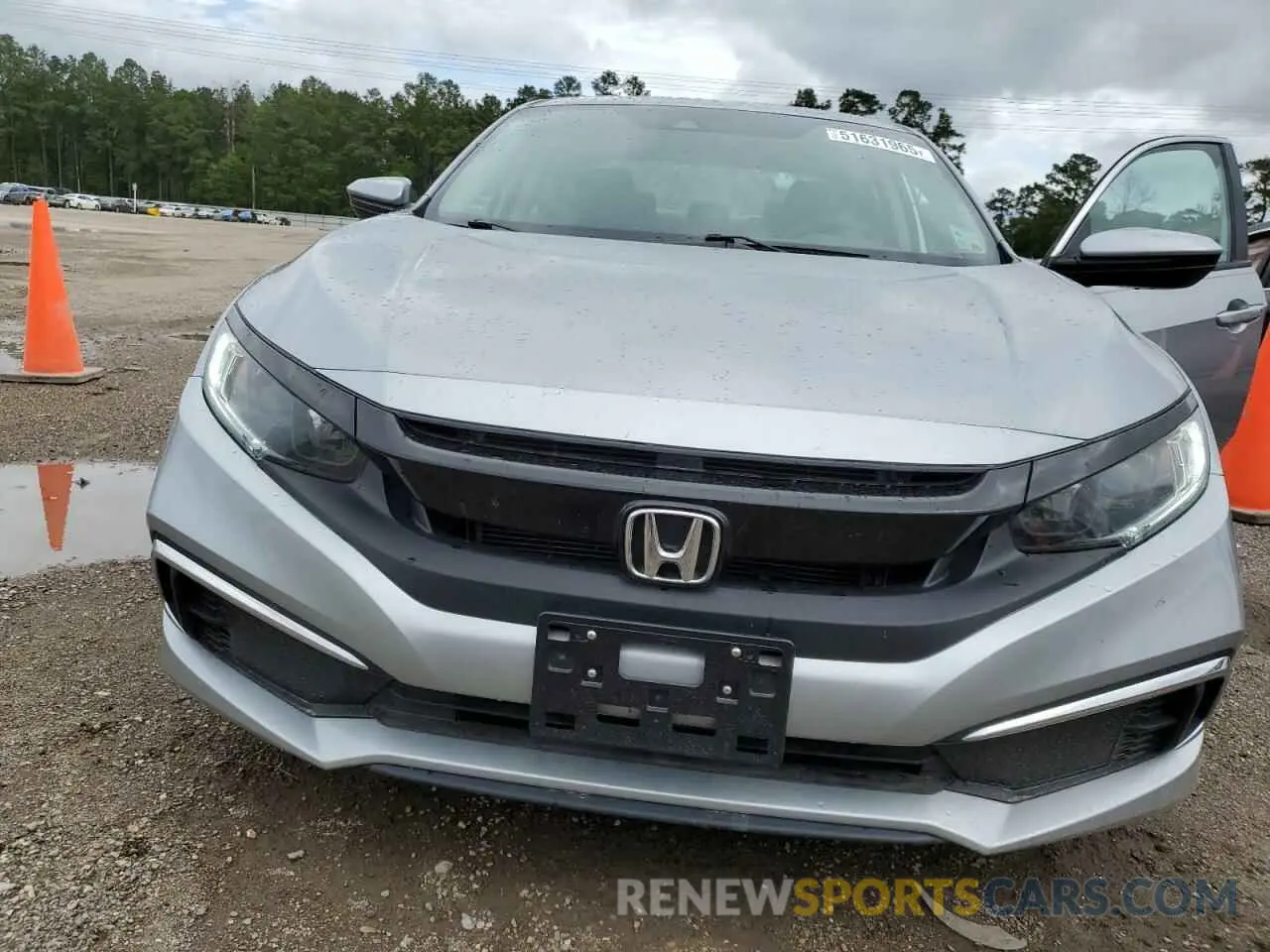 5 fotografías del automóvil dañado 19XFC2F68LE015060 HONDA CIVIC 2020