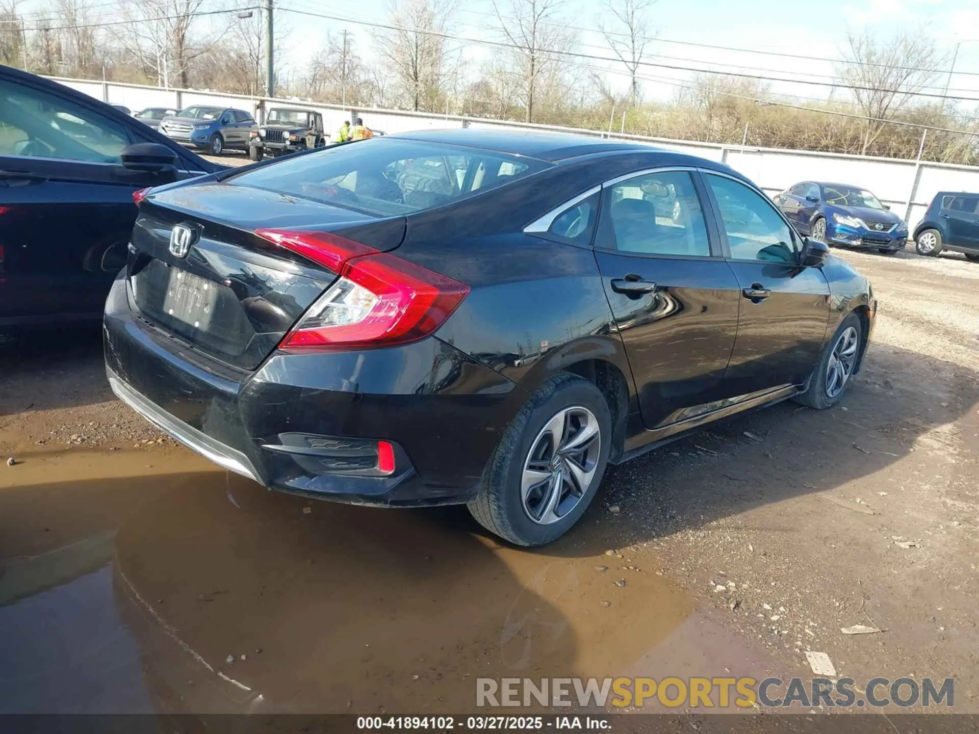 4 fotografías del automóvil dañado 19XFC2F68LE029699 HONDA CIVIC 2020