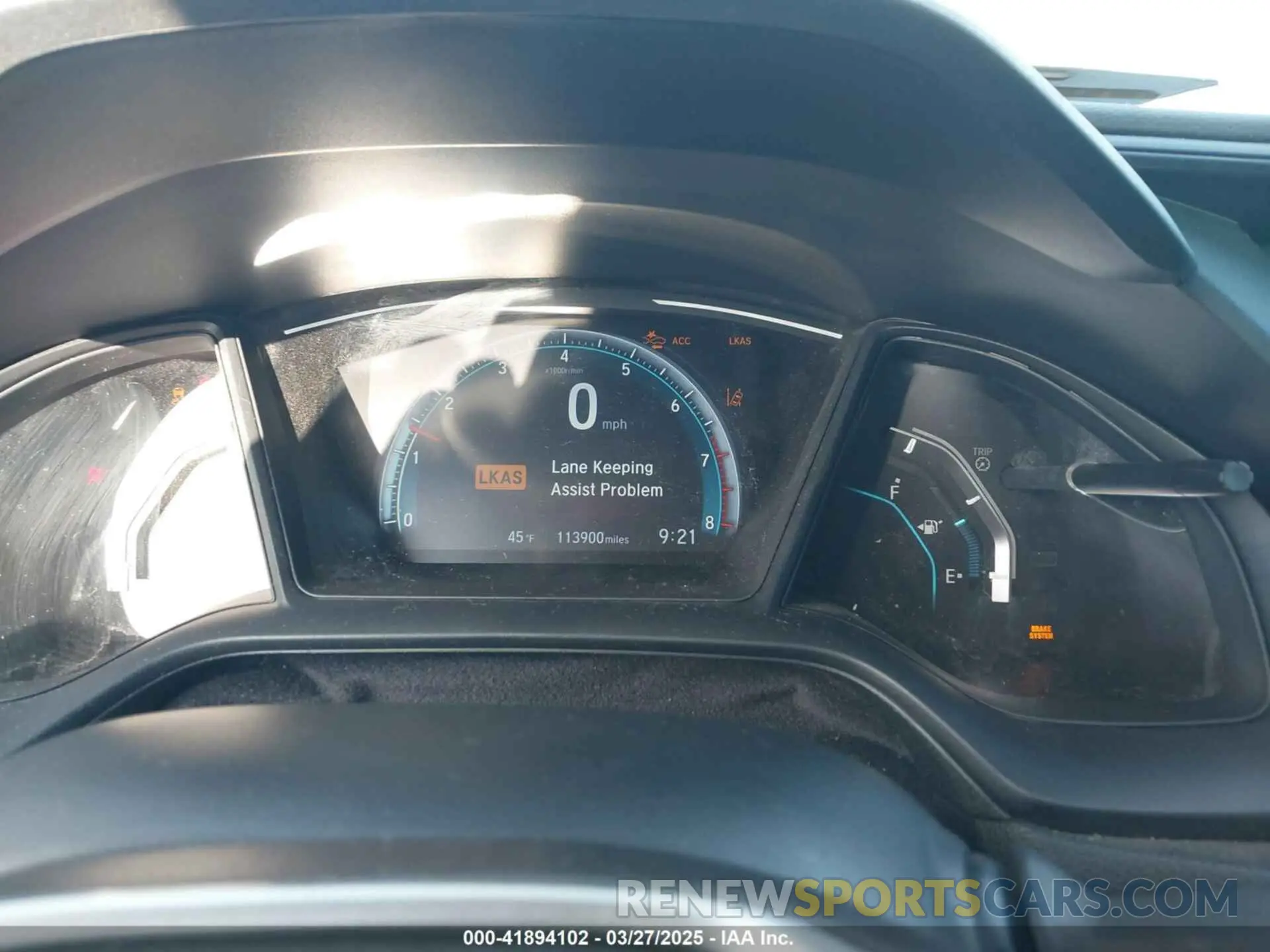 7 fotografías del automóvil dañado 19XFC2F68LE029699 HONDA CIVIC 2020
