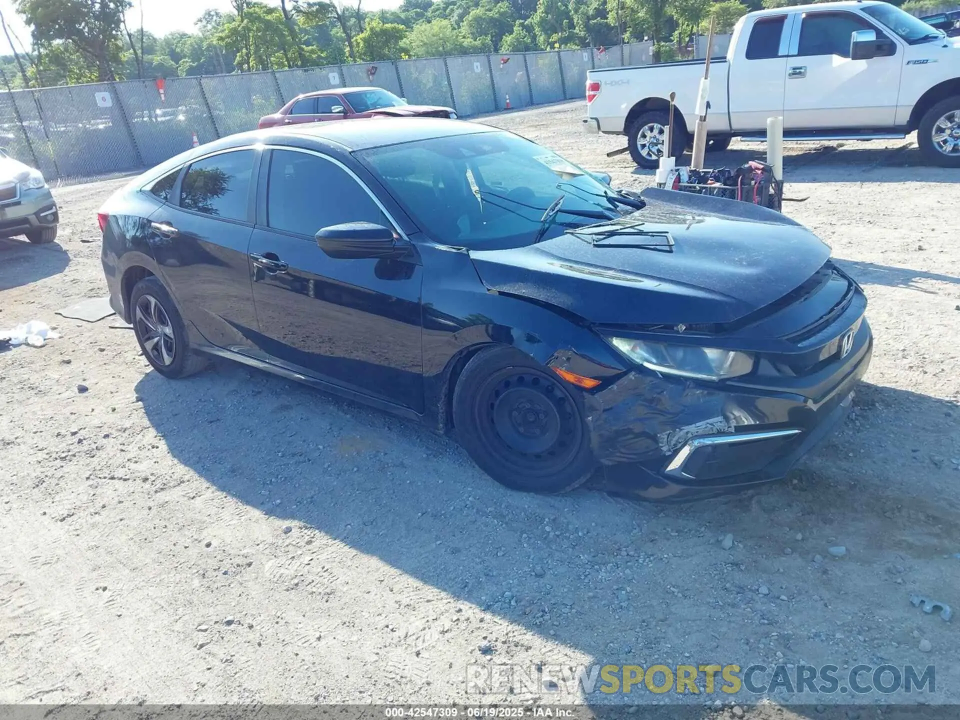 1 fotografías del automóvil dañado 19XFC2F69LE004472 HONDA CIVIC 2020
