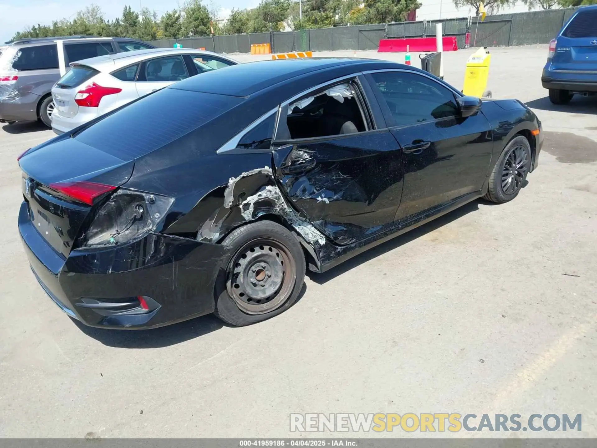 4 fotografías del automóvil dañado 19XFC2F69LE210049 HONDA CIVIC 2020