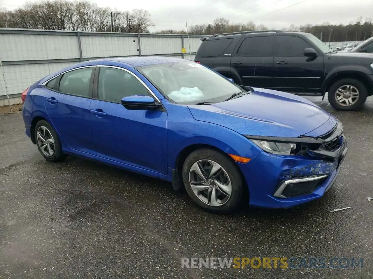 4 fotografías del automóvil dañado 19XFC2F69LE216160 HONDA CIVIC 2020