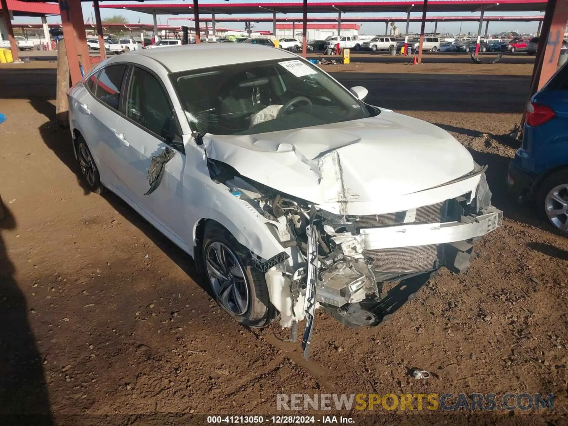 1 fotografías del automóvil dañado 19XFC2F6XLE014301 HONDA CIVIC 2020