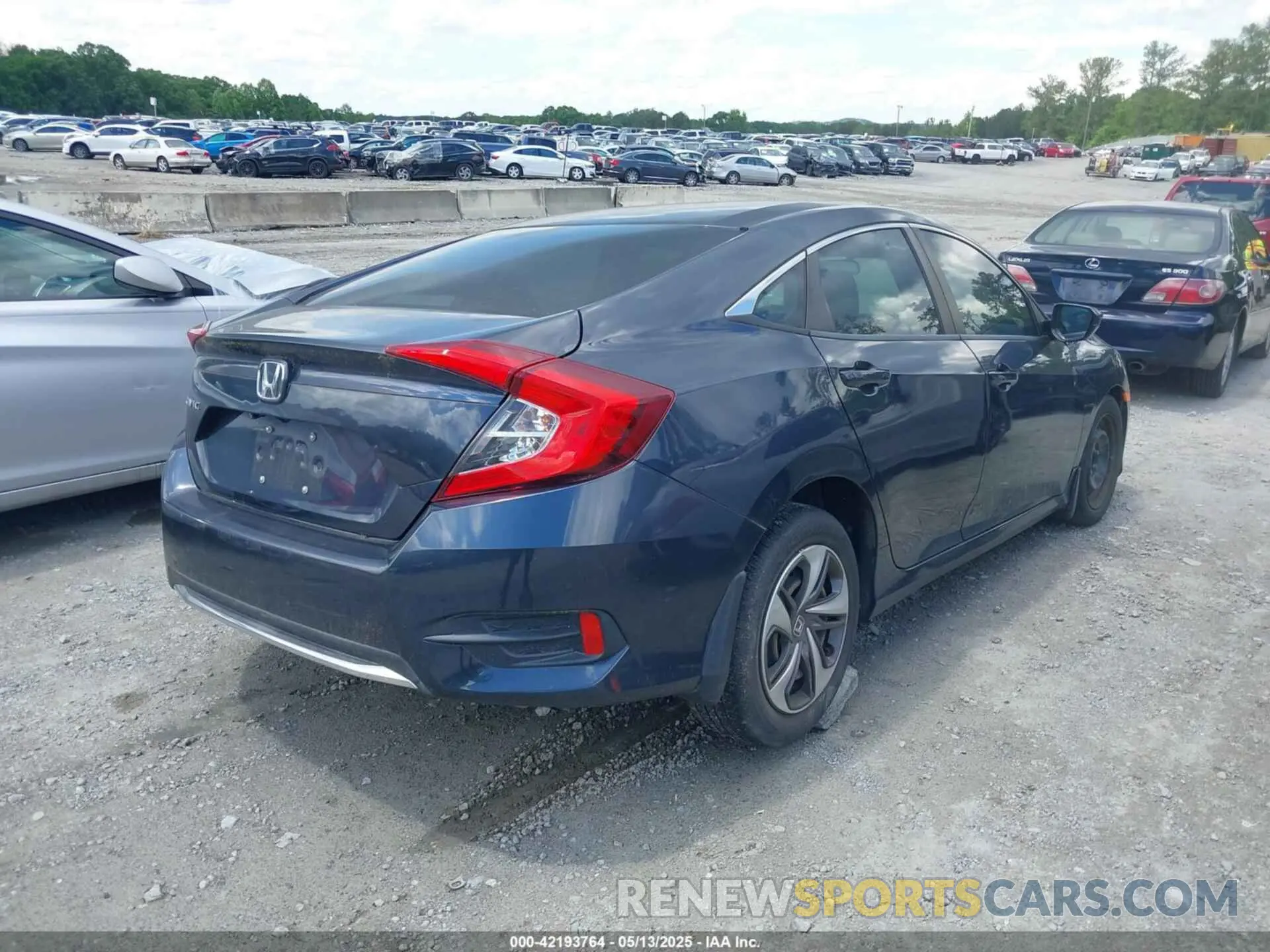 4 fotografías del automóvil dañado 19XFC2F6XLE015643 HONDA CIVIC 2020