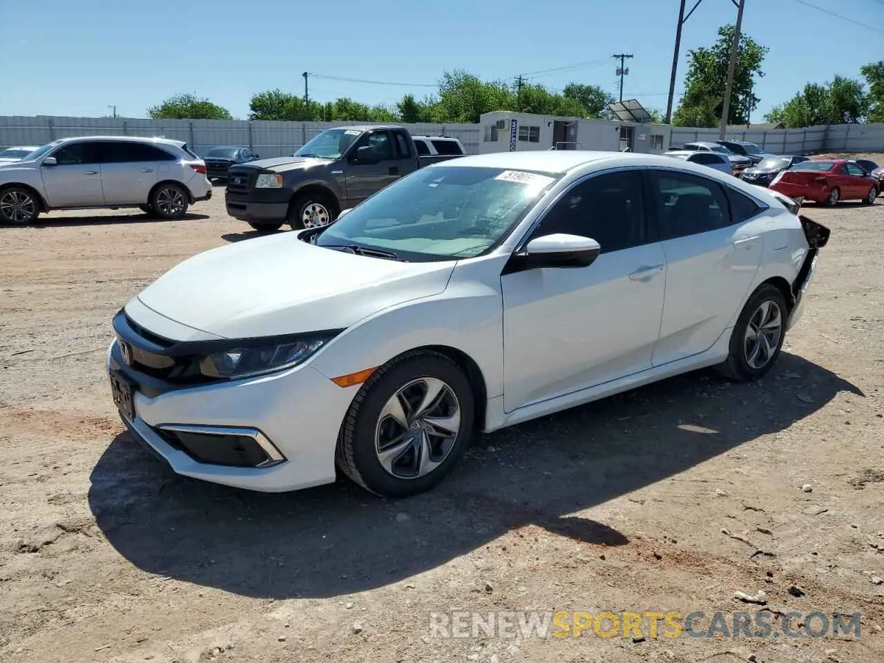 1 fotografías del automóvil dañado 19XFC2F6XLE027341 HONDA CIVIC 2020