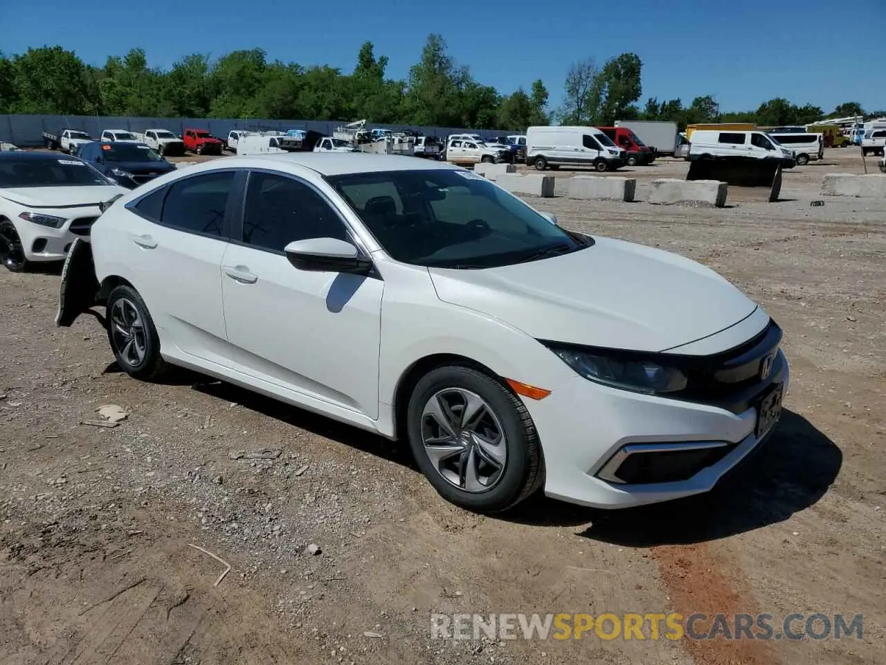 4 fotografías del automóvil dañado 19XFC2F6XLE027341 HONDA CIVIC 2020