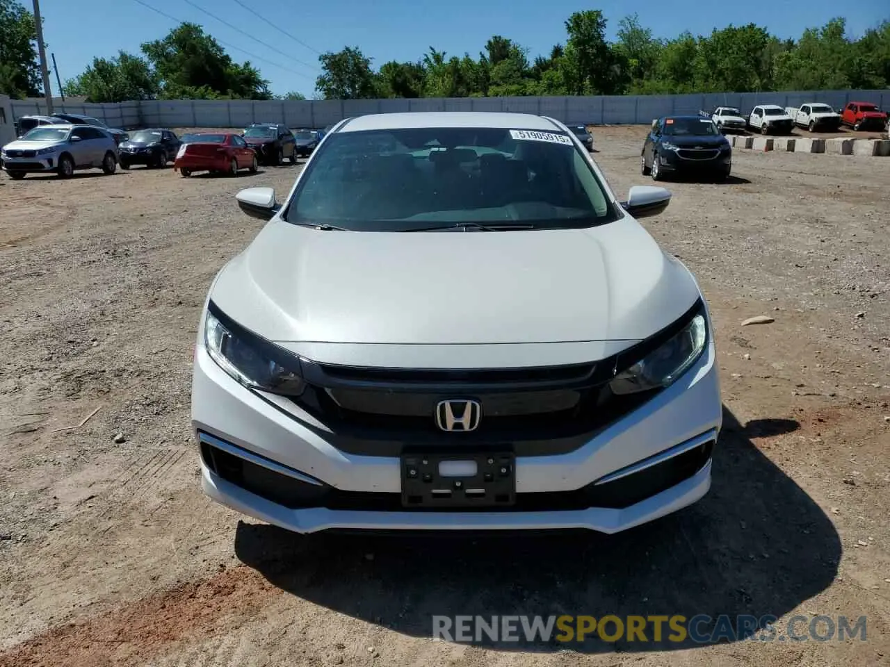 5 fotografías del automóvil dañado 19XFC2F6XLE027341 HONDA CIVIC 2020