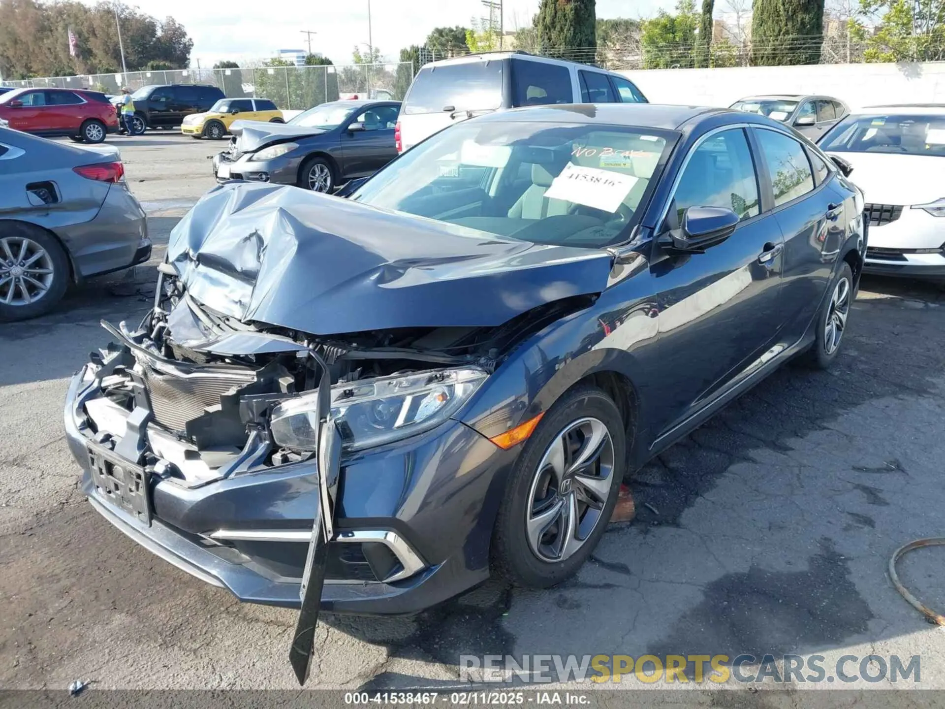 2 fotografías del automóvil dañado 19XFC2F6XLE202249 HONDA CIVIC 2020