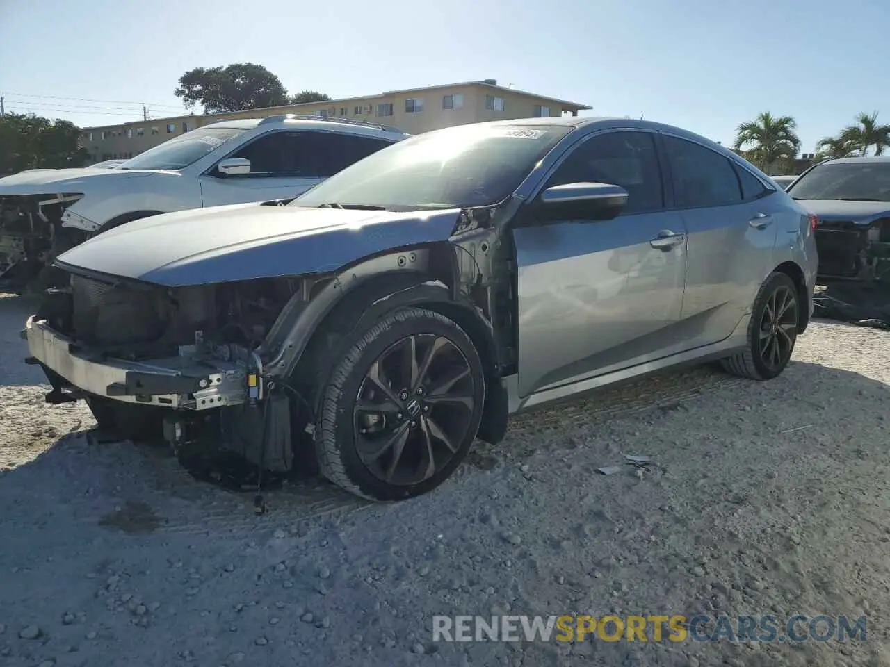1 fotografías del automóvil dañado 19XFC2F80LE008945 HONDA CIVIC 2020
