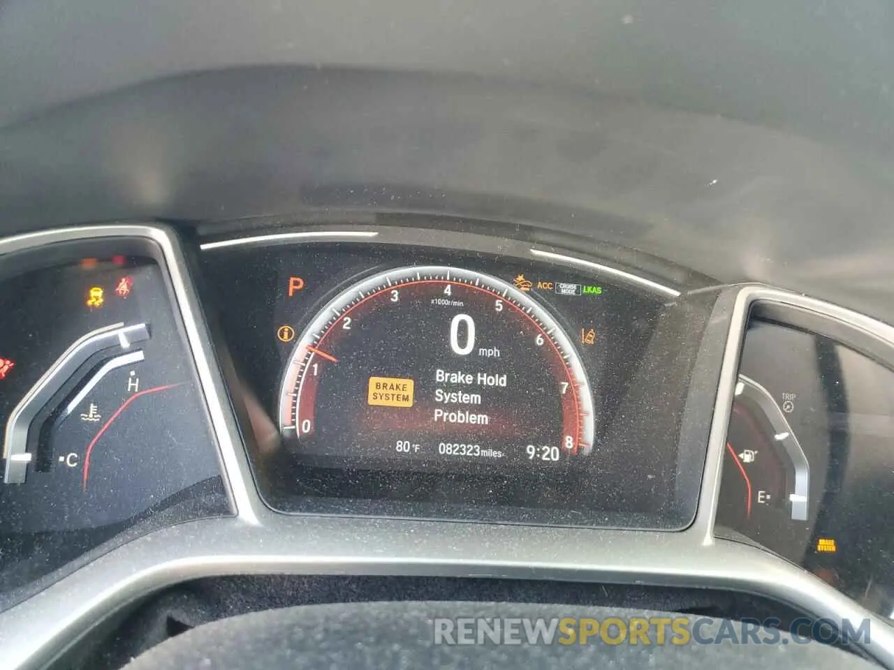 9 fotografías del automóvil dañado 19XFC2F80LE008945 HONDA CIVIC 2020