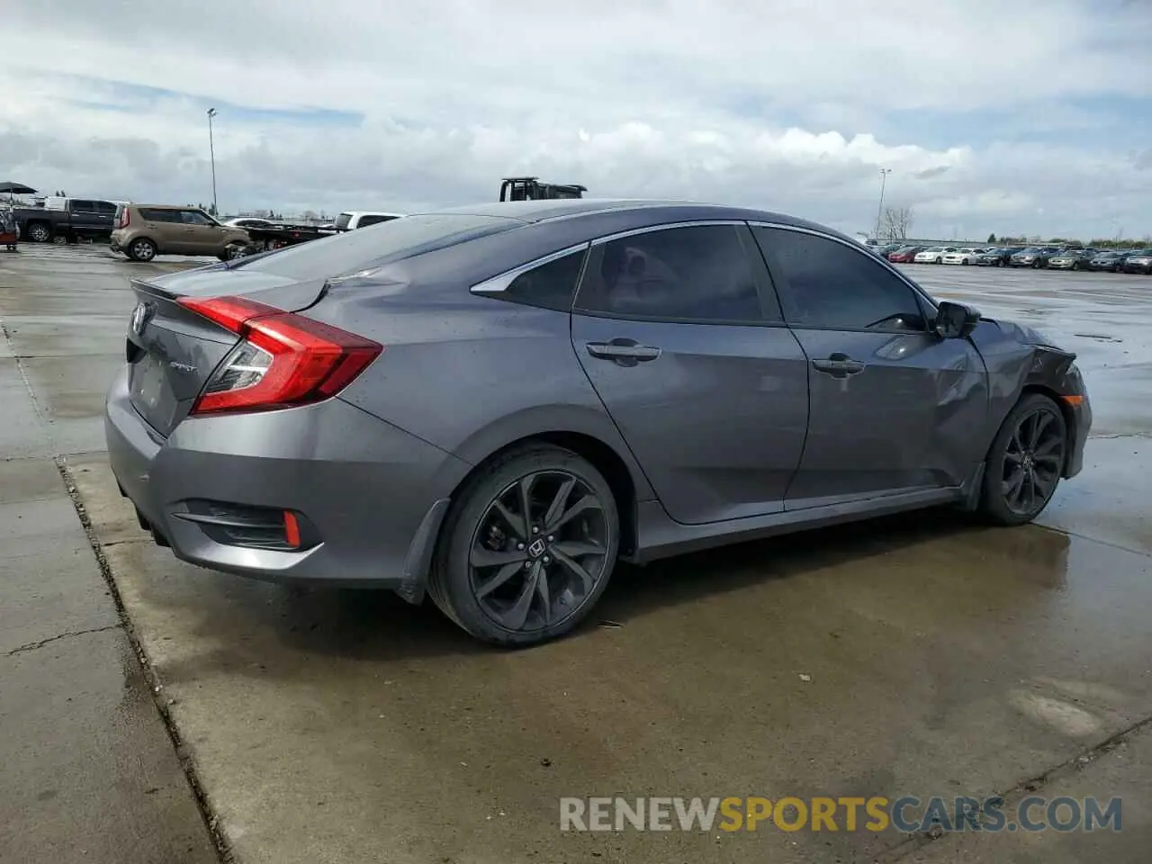 3 fotografías del automóvil dañado 19XFC2F80LE205694 HONDA CIVIC 2020