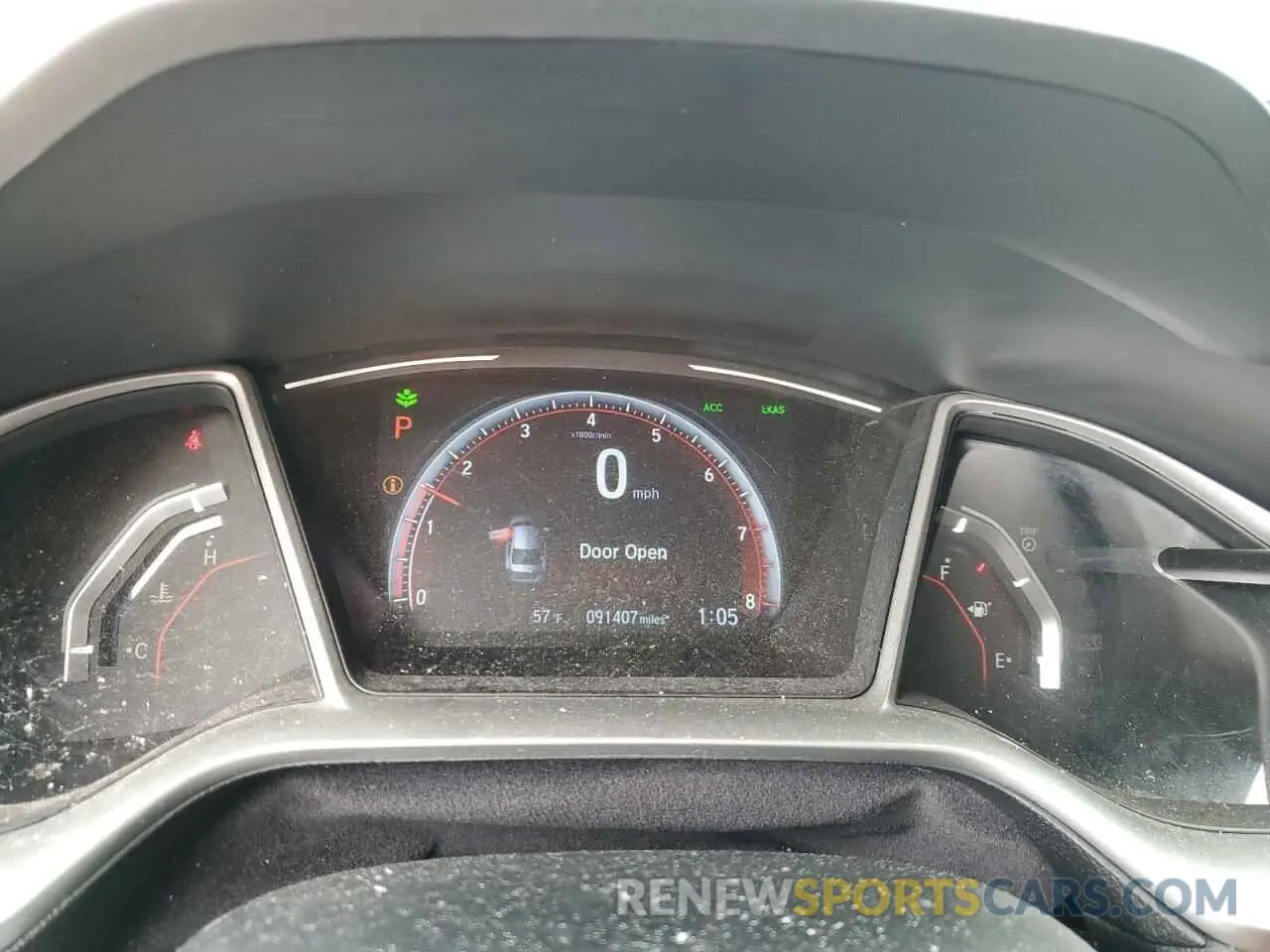 9 fotografías del automóvil dañado 19XFC2F80LE205694 HONDA CIVIC 2020