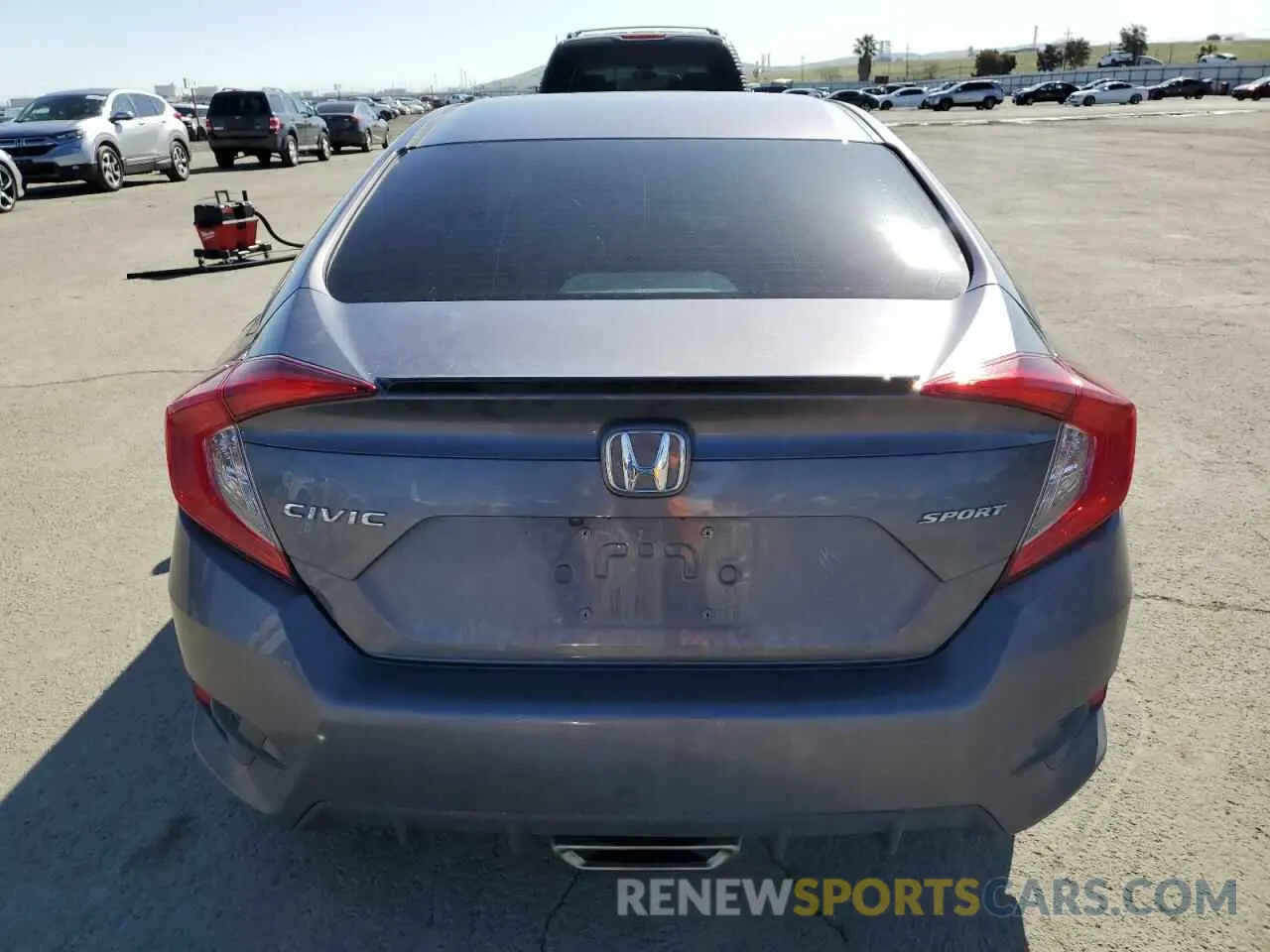 6 fotografías del automóvil dañado 19XFC2F80LE216629 HONDA CIVIC 2020