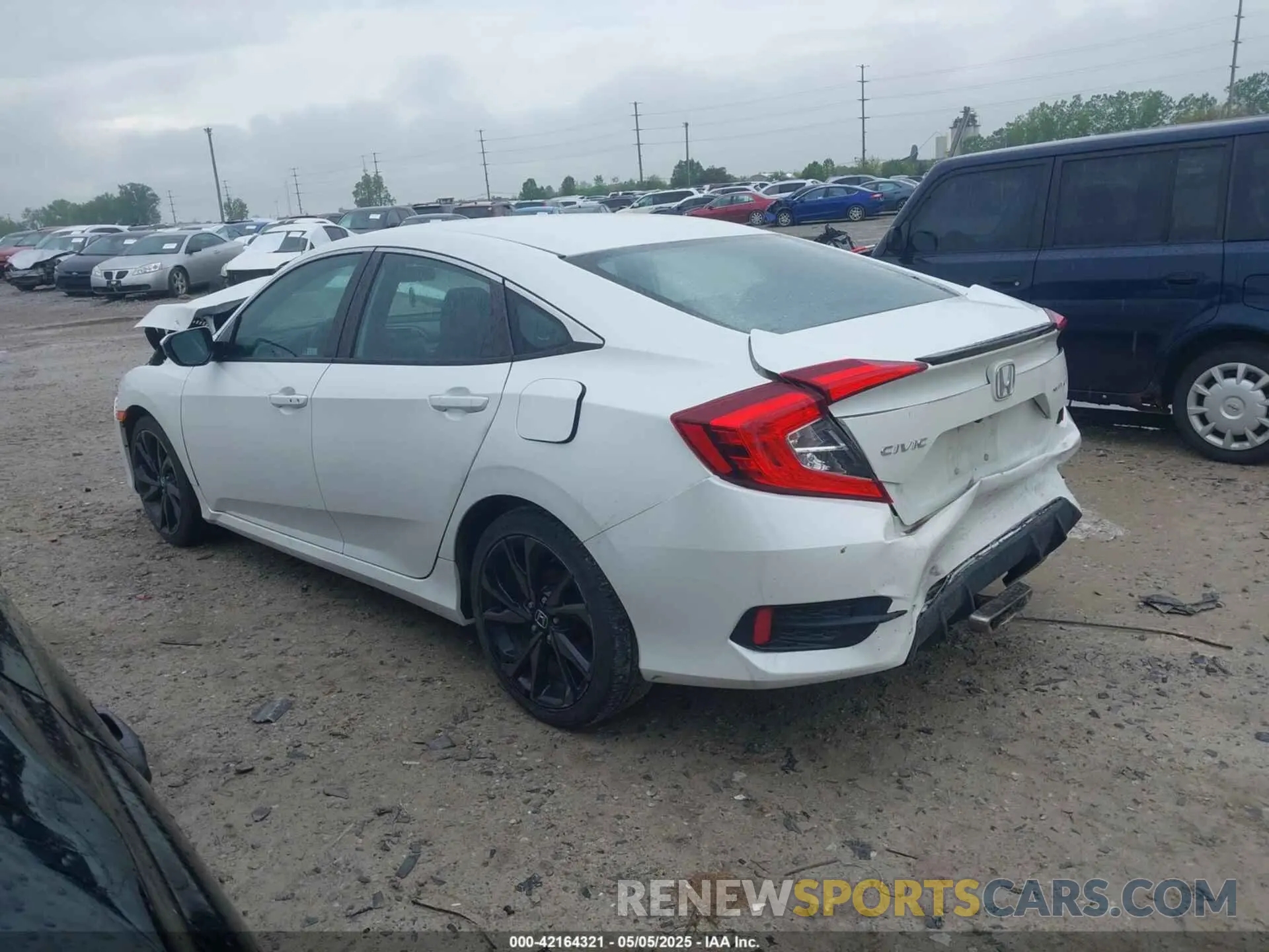 3 fotografías del automóvil dañado 19XFC2F81LE001308 HONDA CIVIC 2020