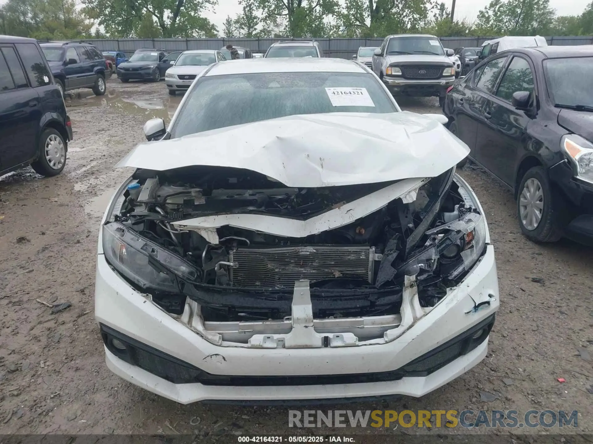 6 fotografías del automóvil dañado 19XFC2F81LE001308 HONDA CIVIC 2020