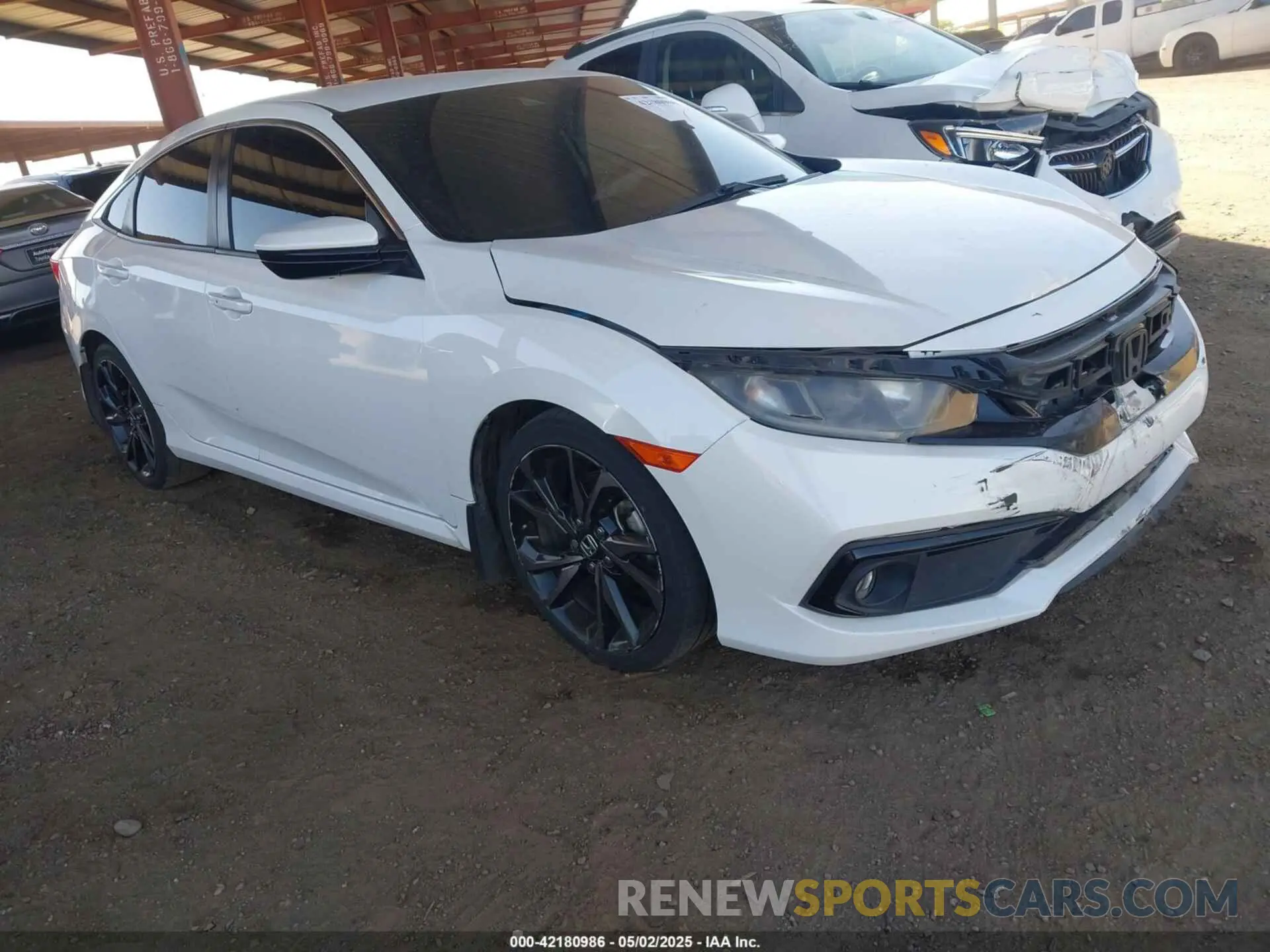 1 fotografías del automóvil dañado 19XFC2F81LE016309 HONDA CIVIC 2020