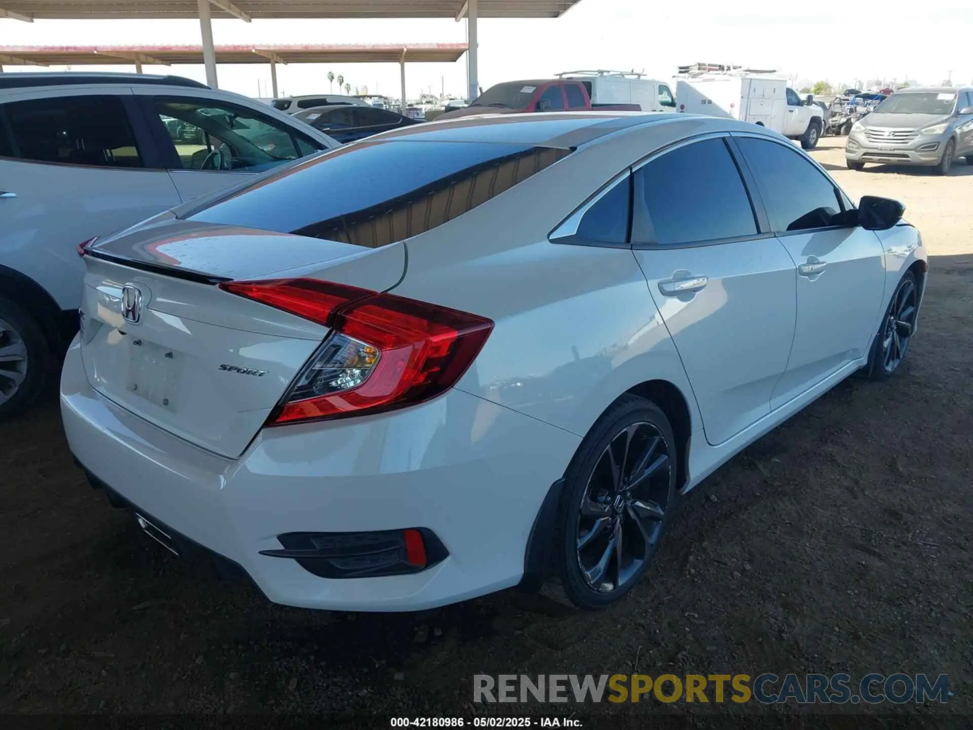 4 fotografías del automóvil dañado 19XFC2F81LE016309 HONDA CIVIC 2020