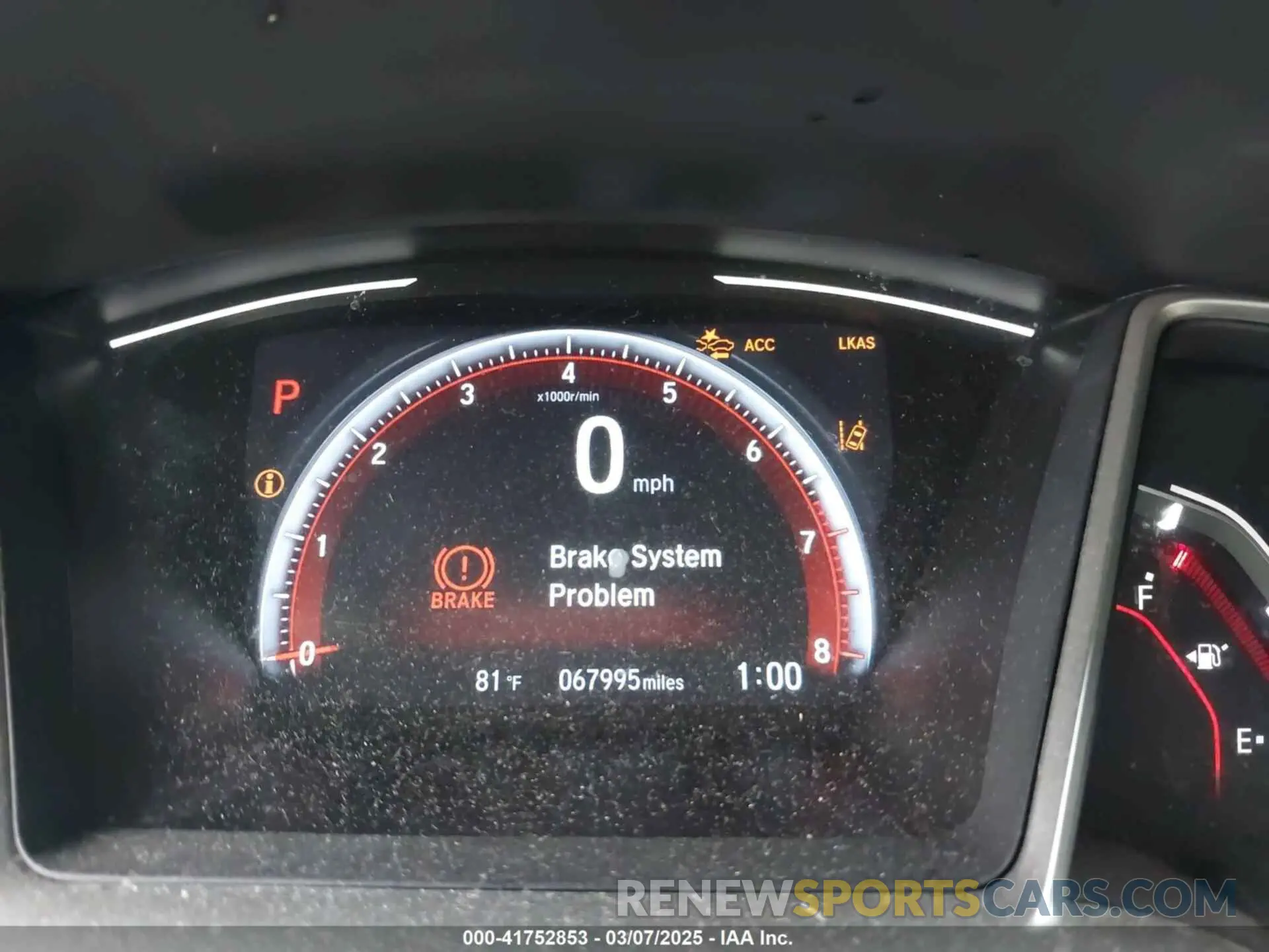 7 fotografías del automóvil dañado 19XFC2F81LE018321 HONDA CIVIC 2020