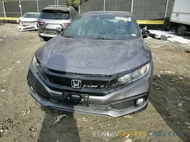 11 fotografías del automóvil dañado 19XFC2F82LE015542 HONDA CIVIC 2020