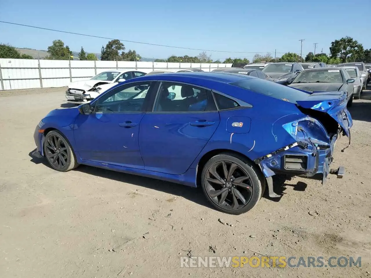 2 fotografías del automóvil dañado 19XFC2F82LE200867 HONDA CIVIC 2020