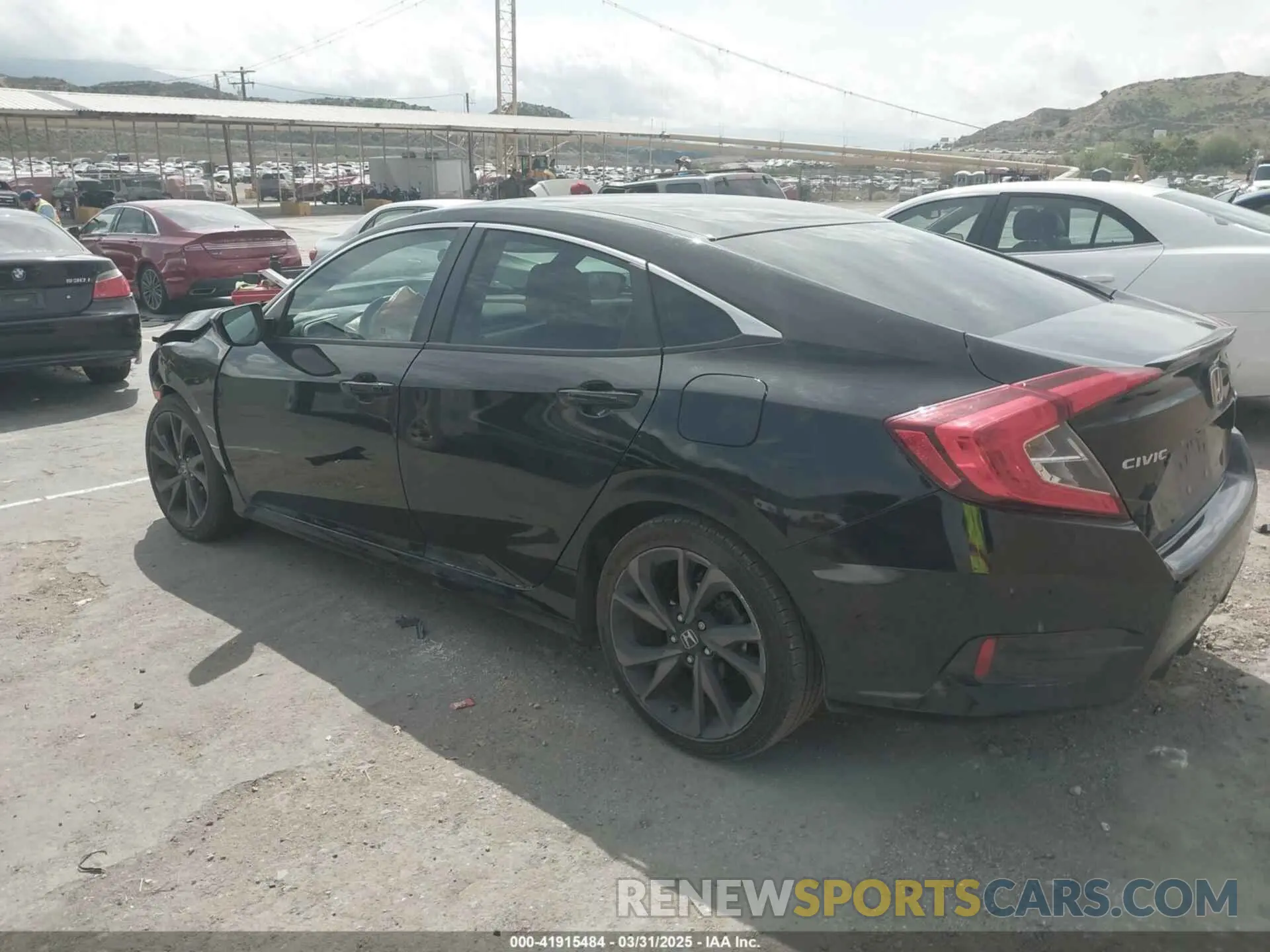 3 fotografías del automóvil dañado 19XFC2F82LE212906 HONDA CIVIC 2020