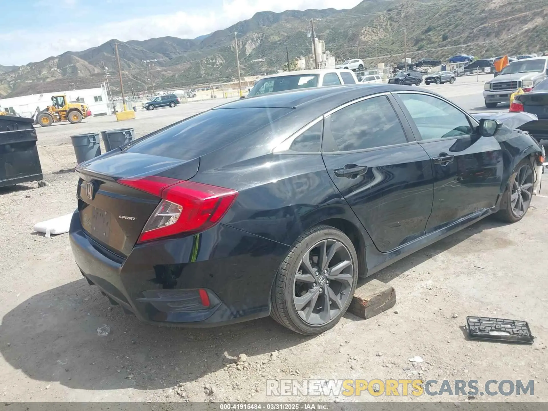 4 fotografías del automóvil dañado 19XFC2F82LE212906 HONDA CIVIC 2020