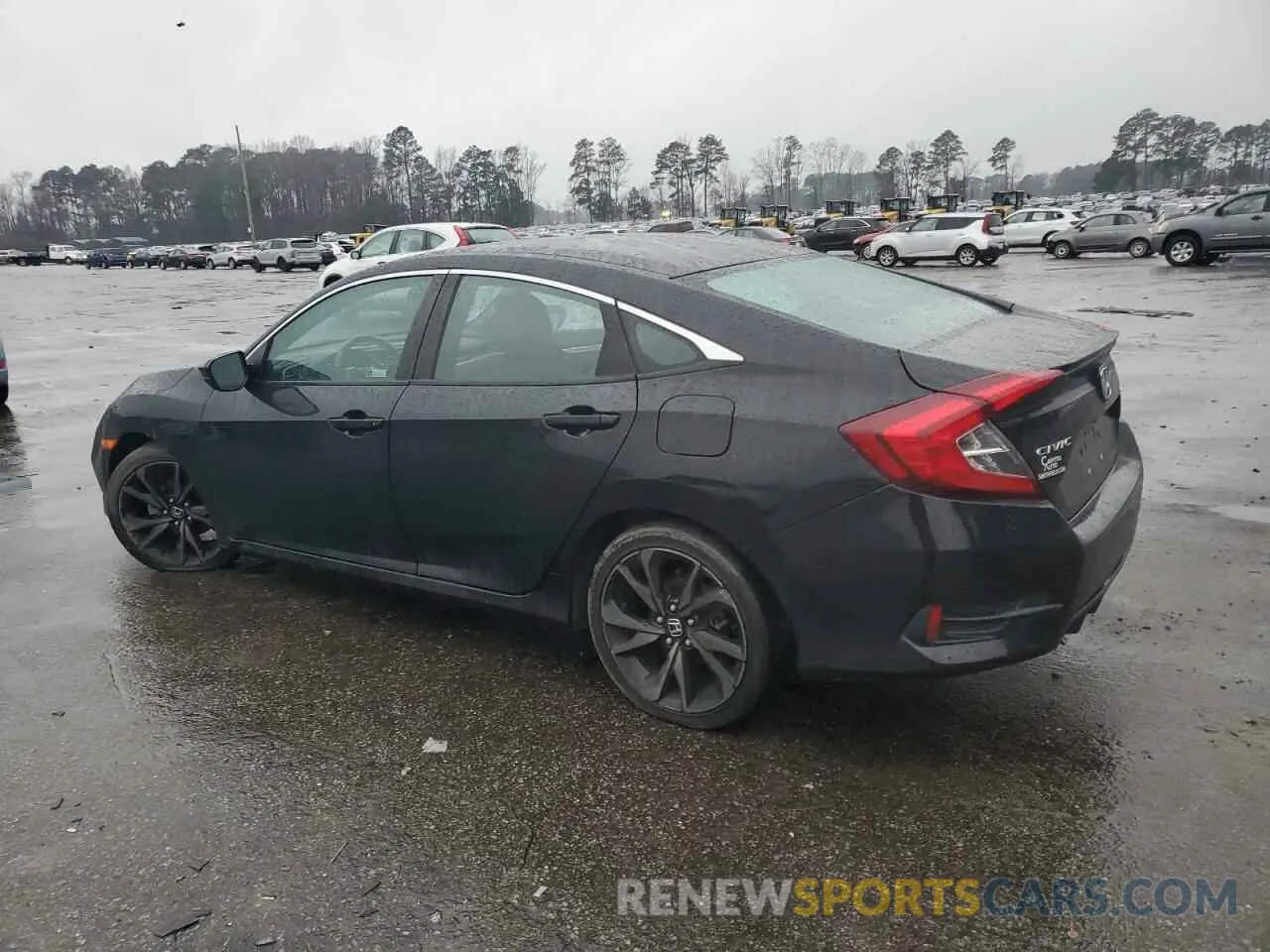 2 fotografías del automóvil dañado 19XFC2F82LE215630 HONDA CIVIC 2020