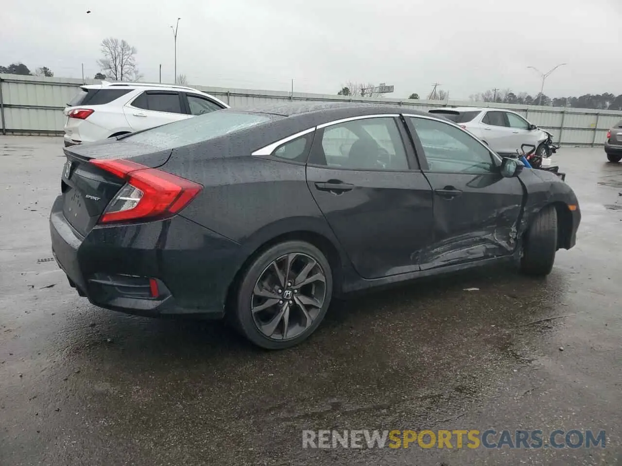 3 fotografías del automóvil dañado 19XFC2F82LE215630 HONDA CIVIC 2020