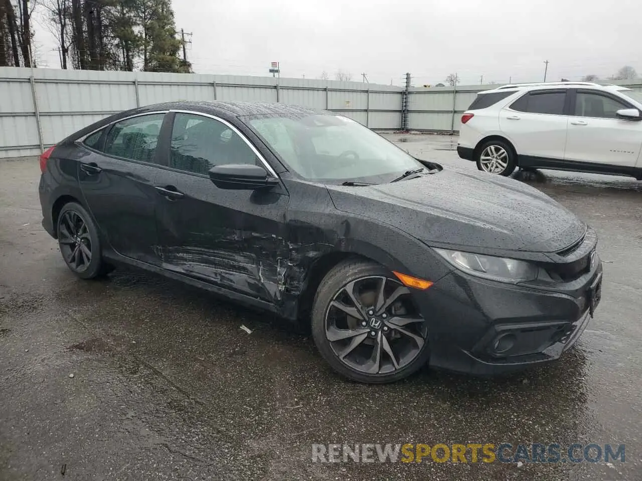 4 fotografías del automóvil dañado 19XFC2F82LE215630 HONDA CIVIC 2020