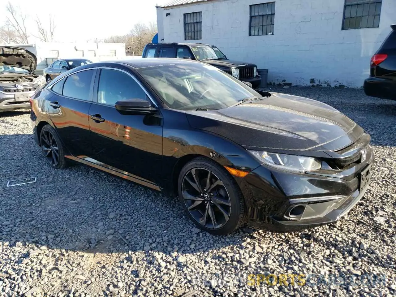 4 fotografías del automóvil dañado 19XFC2F83LE211893 HONDA CIVIC 2020