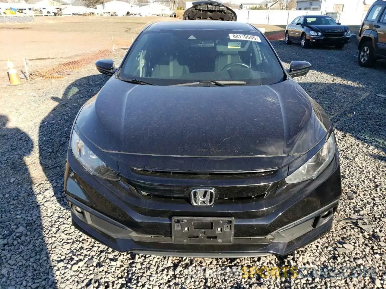 5 fotografías del automóvil dañado 19XFC2F83LE211893 HONDA CIVIC 2020