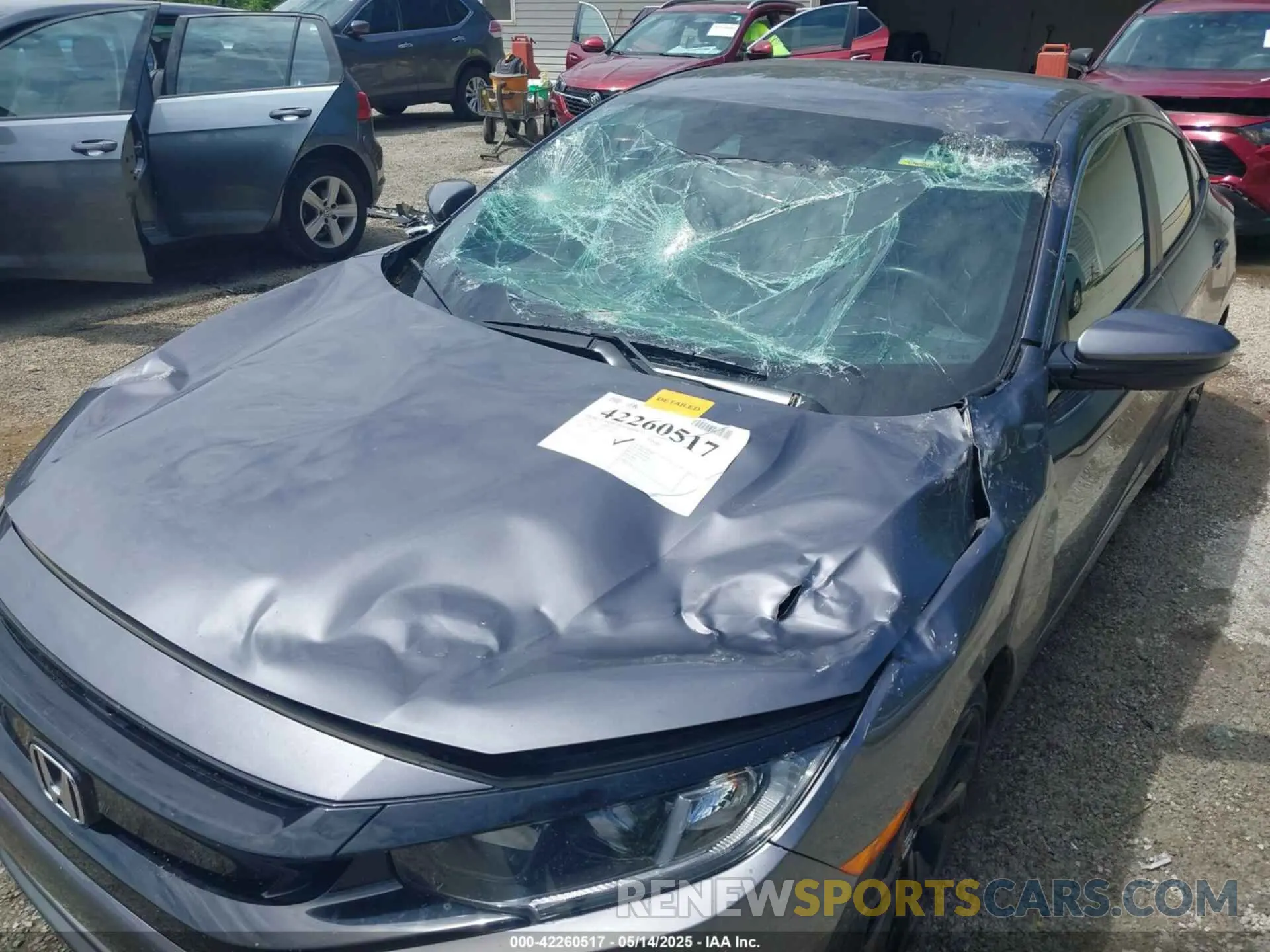 6 fotografías del automóvil dañado 19XFC2F84LE024887 HONDA CIVIC 2020