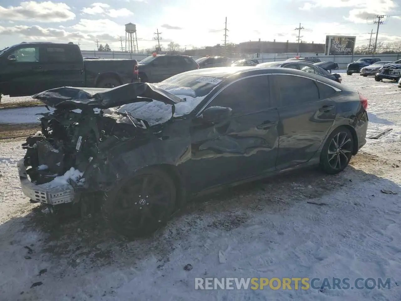 1 fotografías del automóvil dañado 19XFC2F84LE025411 HONDA CIVIC 2020