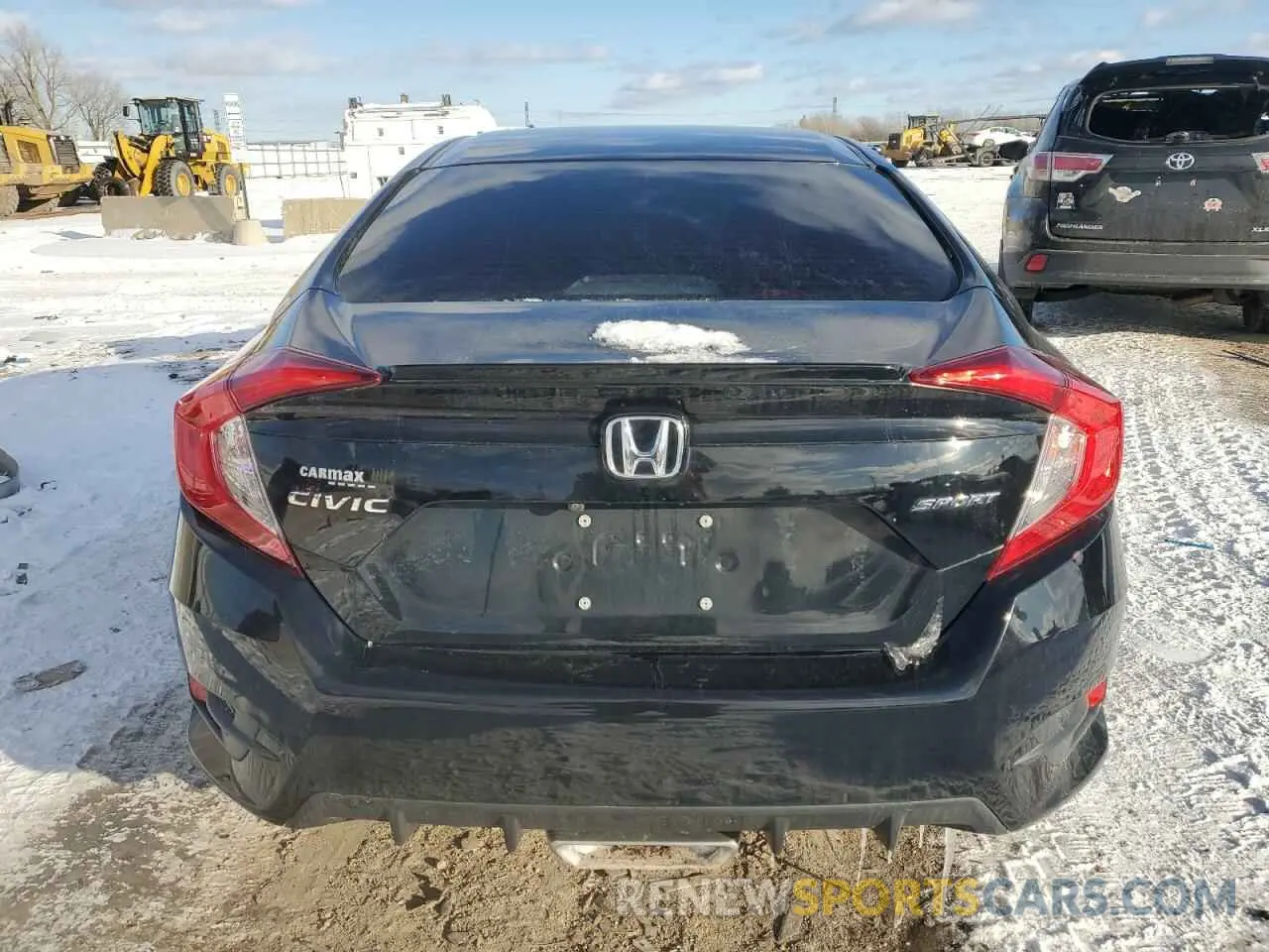 6 fotografías del automóvil dañado 19XFC2F84LE025411 HONDA CIVIC 2020