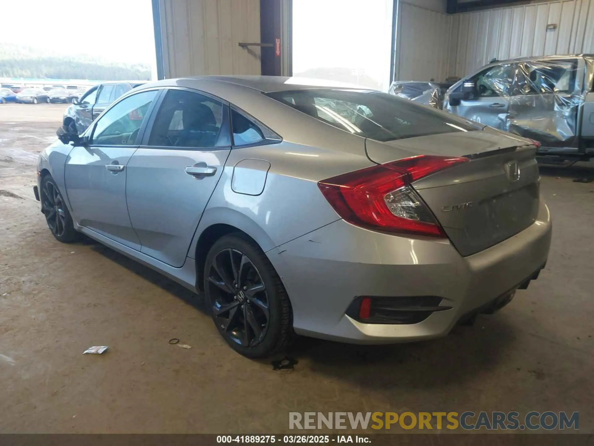 3 fotografías del automóvil dañado 19XFC2F84LE208131 HONDA CIVIC 2020